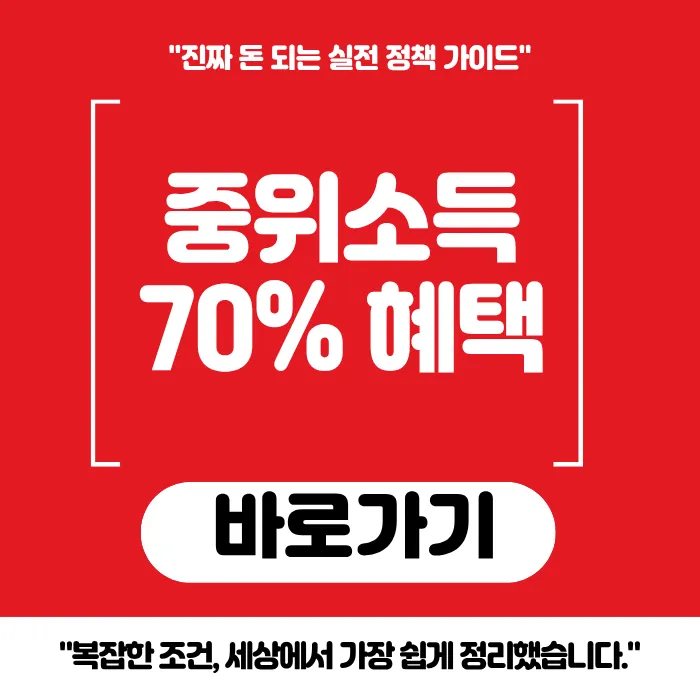 중위소득 70% 혜택