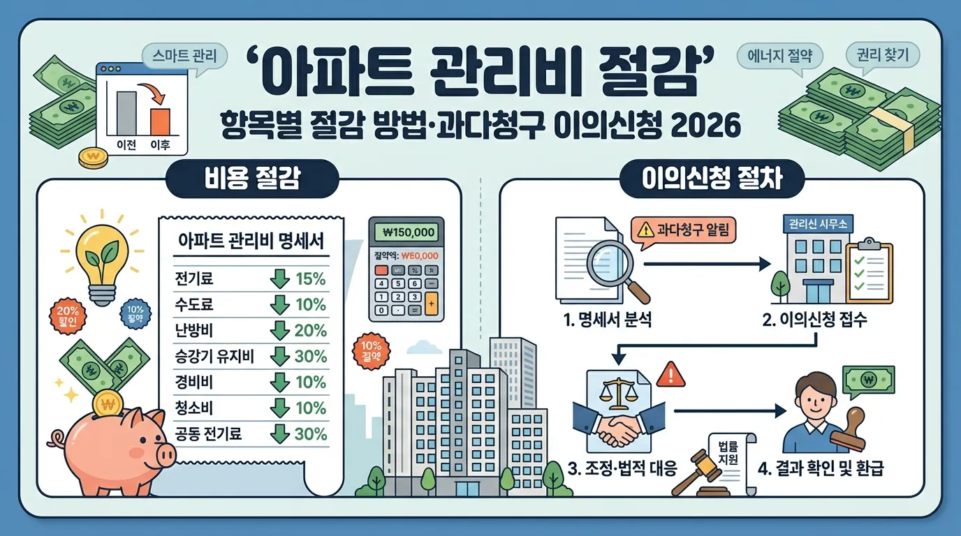 아파트 관리비 항목별 절감 방법