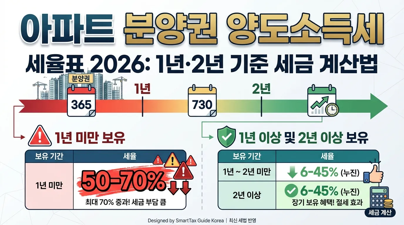 아파트 분양권 양도소득세